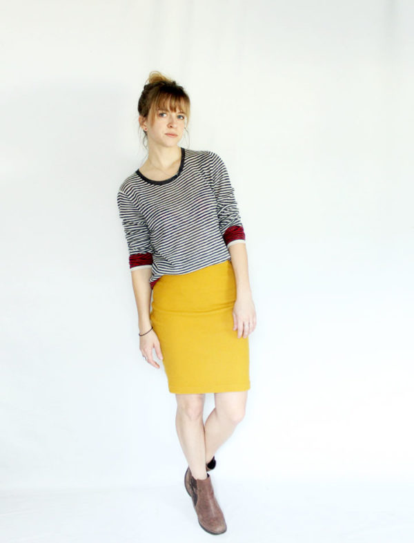 Simple Knit Pencil Skirt - Amy Nicole Studio