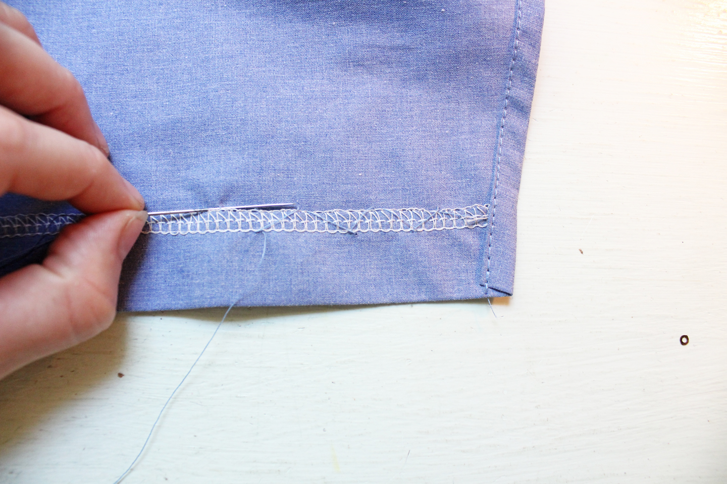 How To Hand Sew A Blind Hem - Amy Nicole Studio