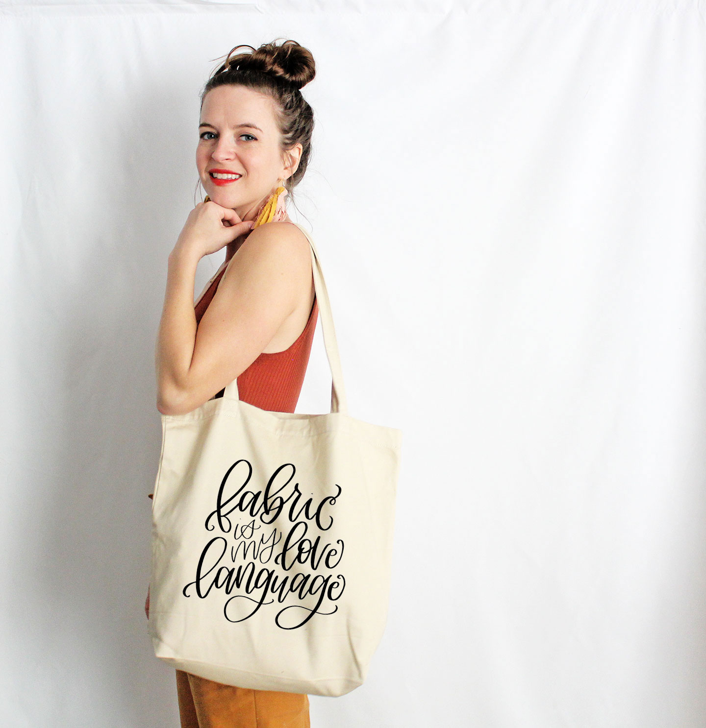 Fabric is my Love Language Tote - Amy Nicole Studio