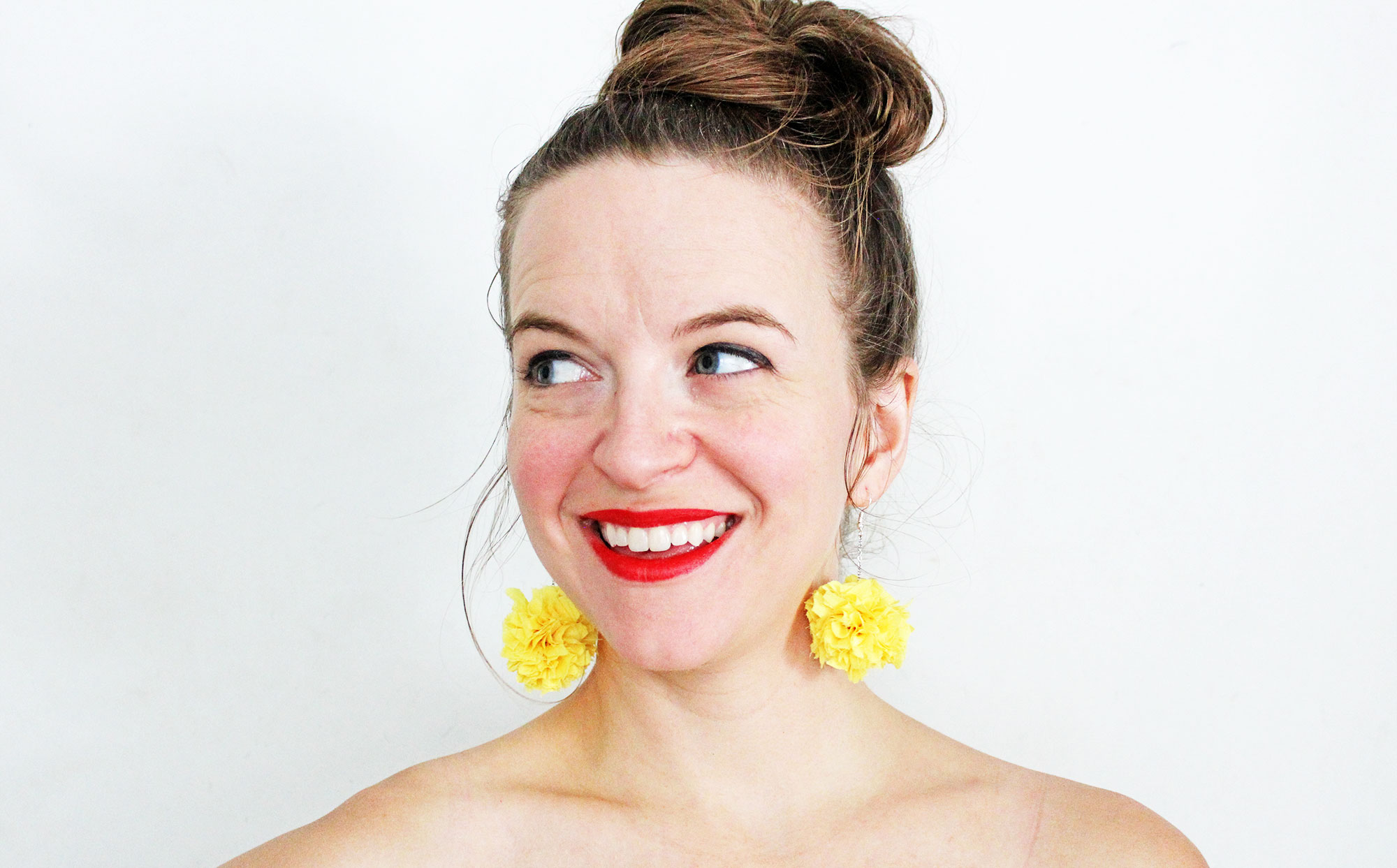 DIY These Trendy PomPom Earrings for Your BFF  Brit  Co