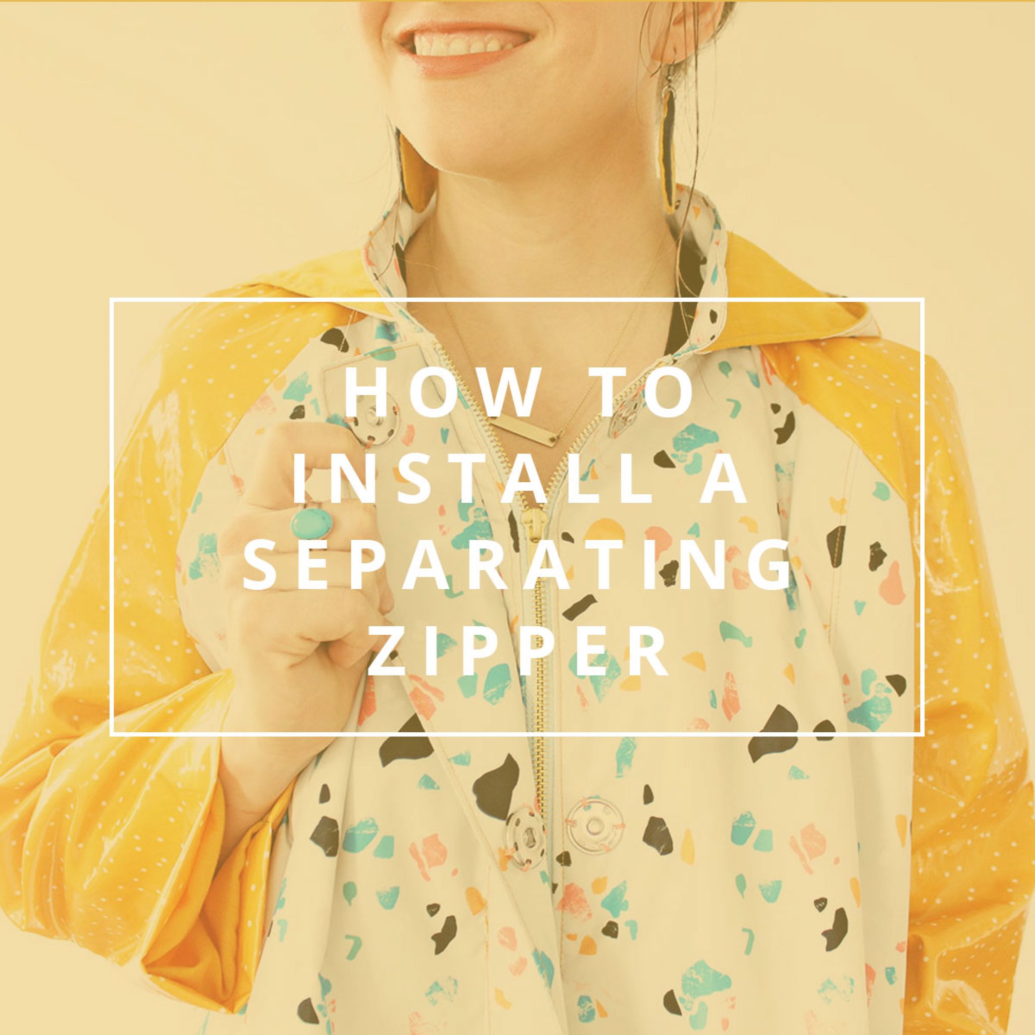 How to Install a Separating Zipper Amy Nicole Studio